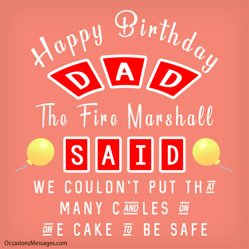 The Fire Marshall said we couldn't put that many candles on one cake, to be safe!