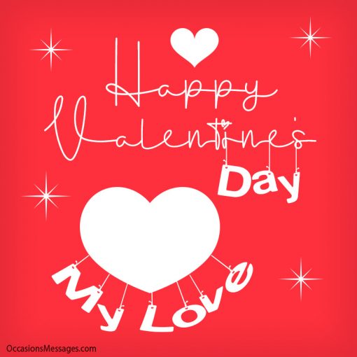 Happy Valentine's Day my love.