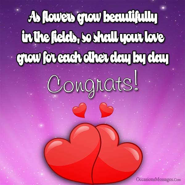 As flowers grow beautifully in the fields, so shall your love grow for each other day by day