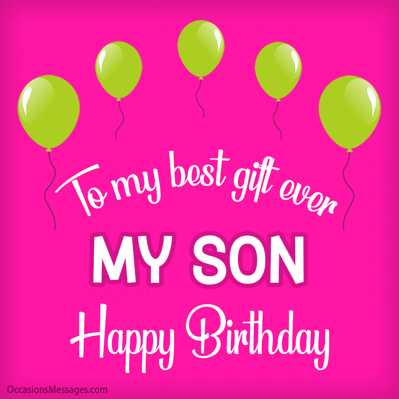 To my best gift ever my son.