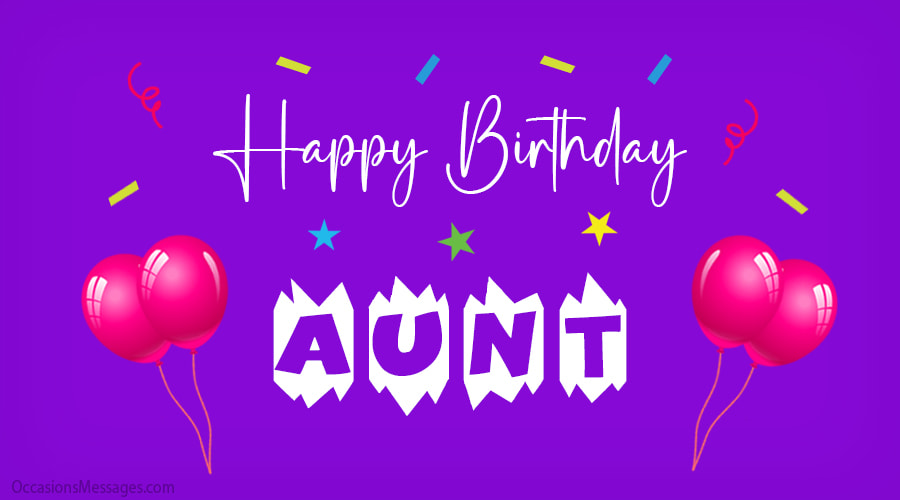 Happy Birthday aunt