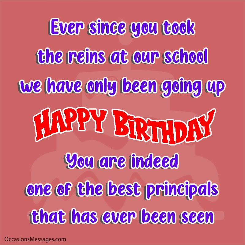 Top 60 Birthday Wishes For Principal - Occasions Messages