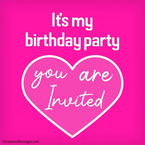 Best 70+ Birthday Party Invitation Messages and Cards
