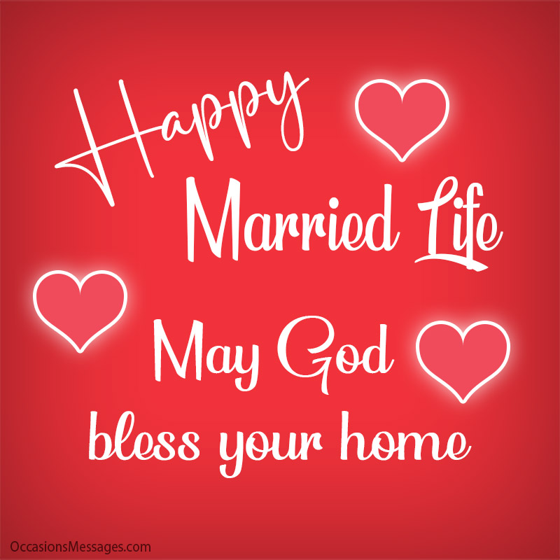 Happy married life great bride. May God bless your home.