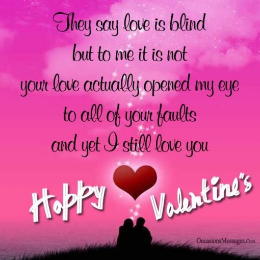 they say love is blind but to me it is not