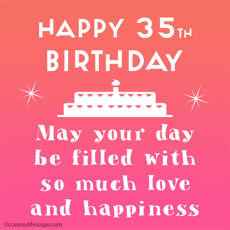 Happy 35th Birthday - Best Messages for 35-Year-Olds