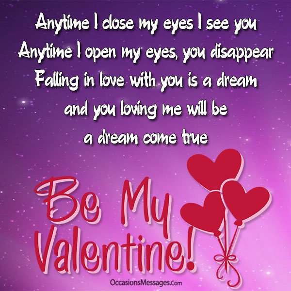 Valentines wishes for boy crush