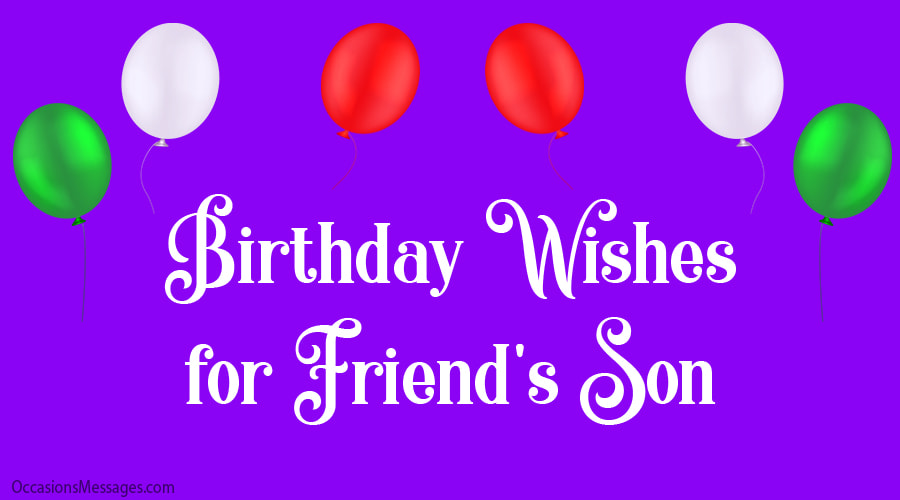 Happy birthday to your cute son