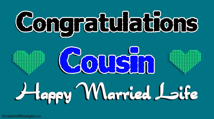 Congratulations Cousin. Happy married life.