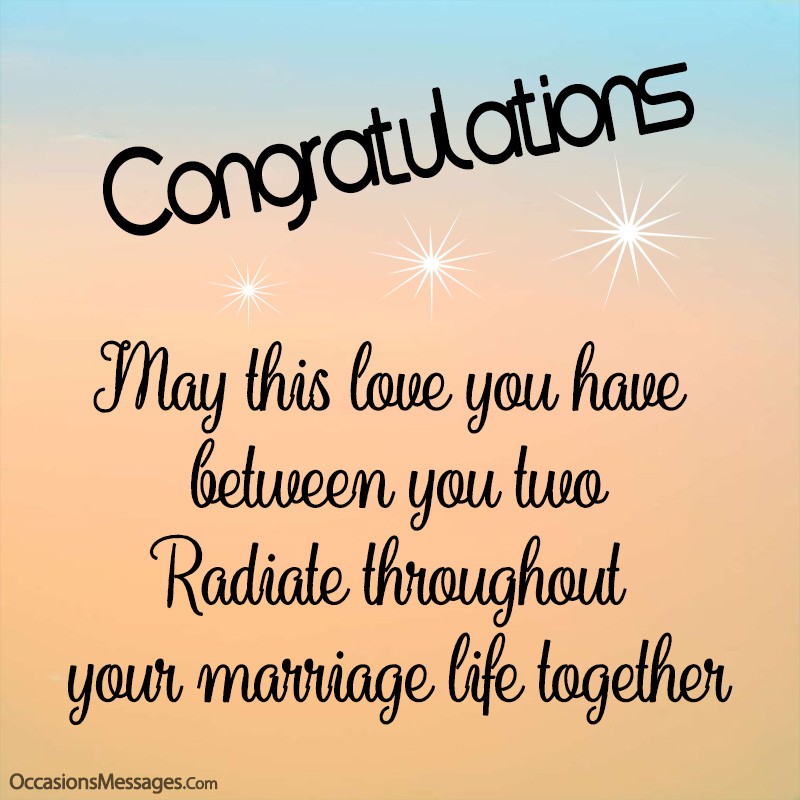 May this love you have between you two Radiate