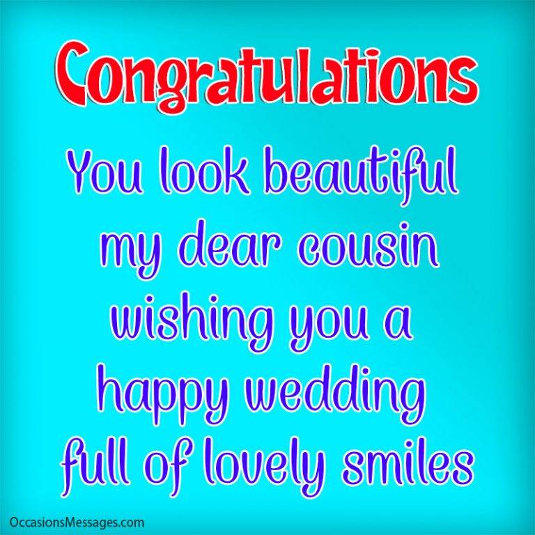Best 60+ Wedding Wishes and Messages for Cousin