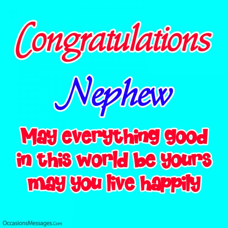 Best 45+ Wedding Wishes and Messages for Nephew