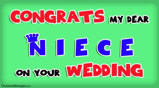 Sweet Wedding Wishes for Niece - Occasions Messages