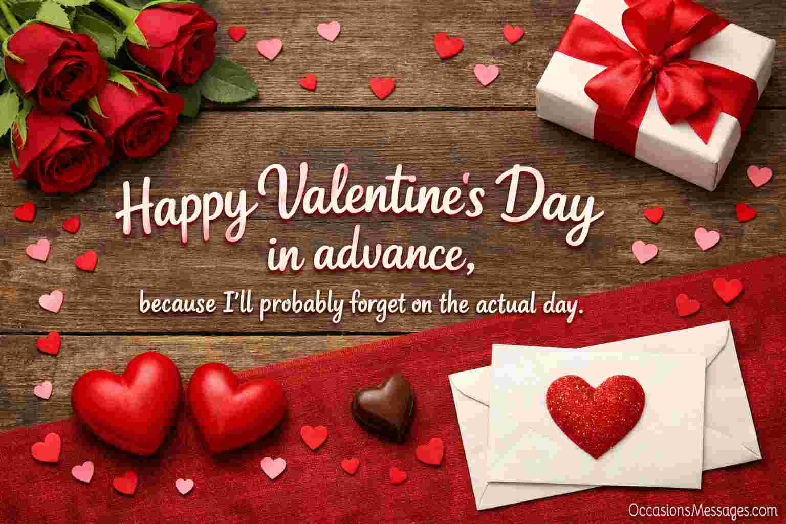 Happy Valentine’s Day in advance, because I’ll probably forget on the actual day.