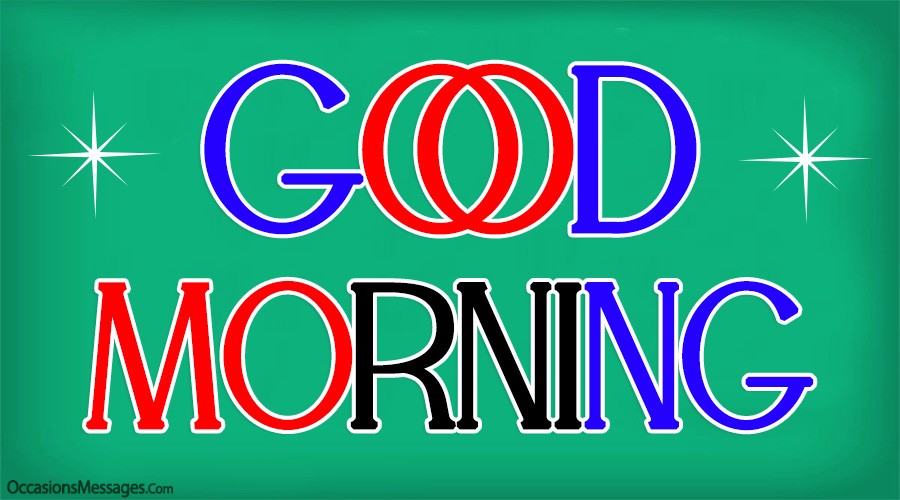 Good morning