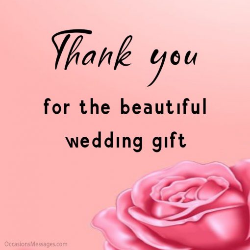 Best 40+ Thank you Messages for Wedding Gift