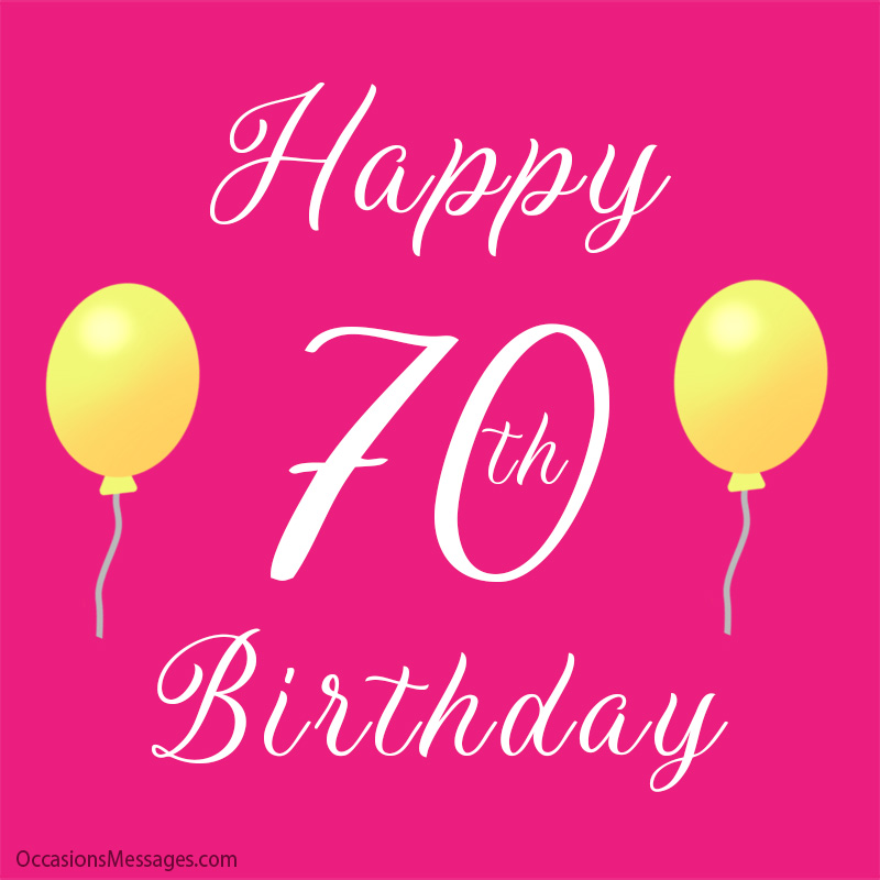 Happy 70th birthday mom sales message
