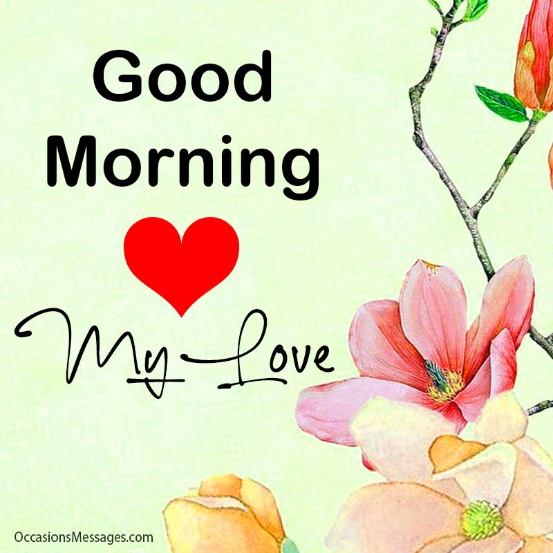 images of good morning my love