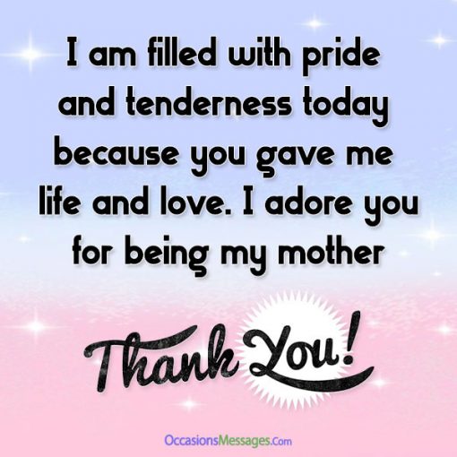 Best 40+ Thank you Messages and Cards for Mom