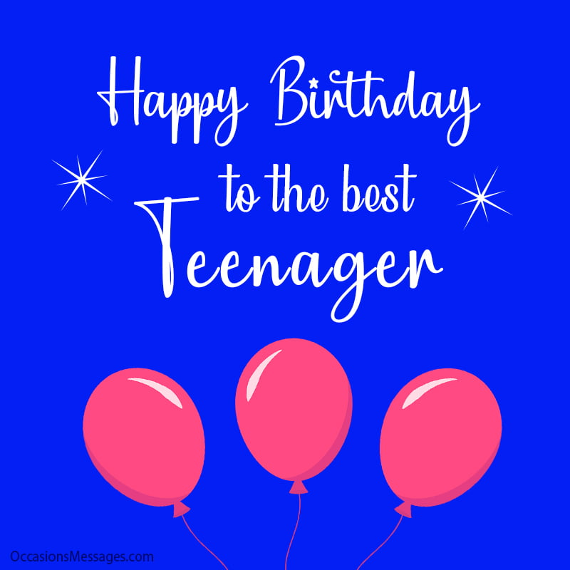 Happy Birthday to the best teenager.