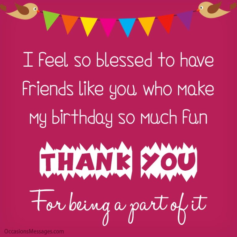 Top 60+ Thank You Messages for Coming to My Birthday Party