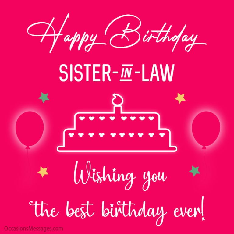 Best 60+ Birthday Wishes and Cards for SisterInLaw