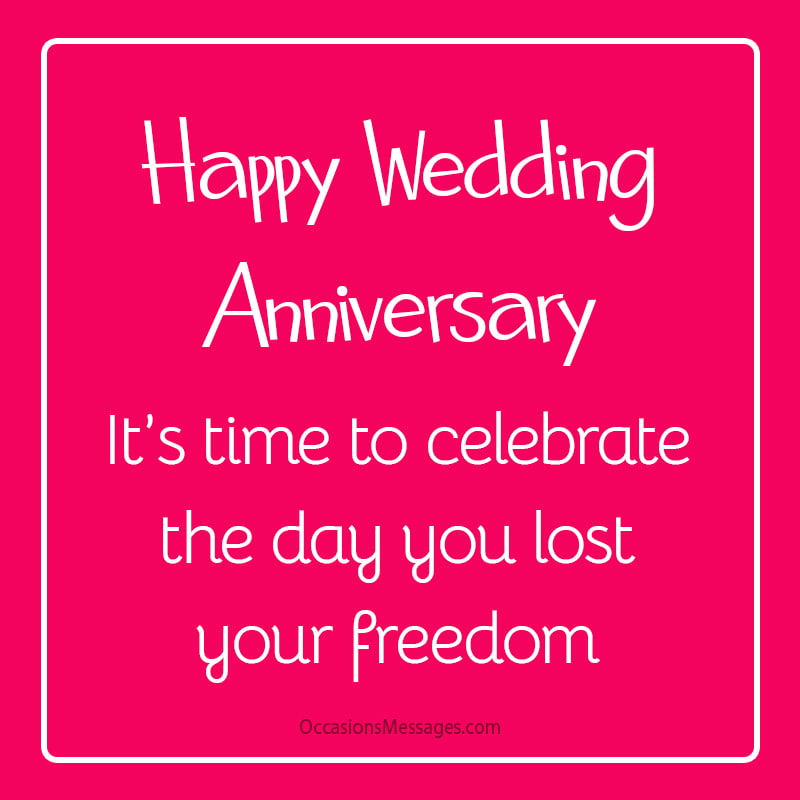 Best 30+ Funny Wedding Anniversary Messages
