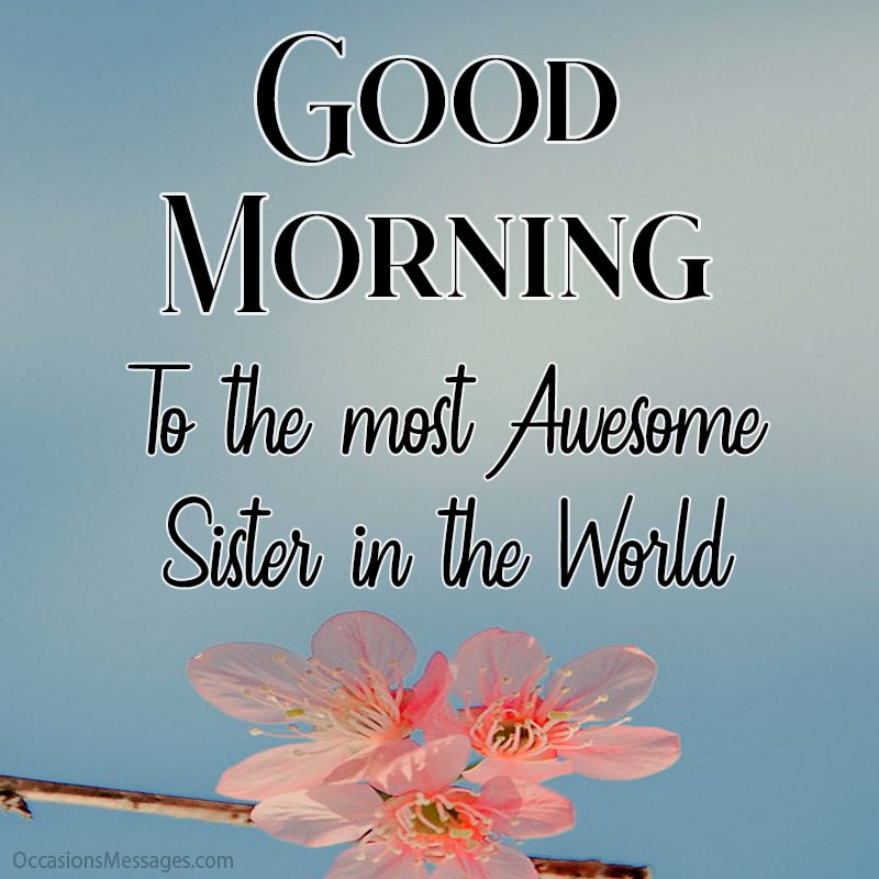Best 40+ Lovely Good Morning Messages for Sister