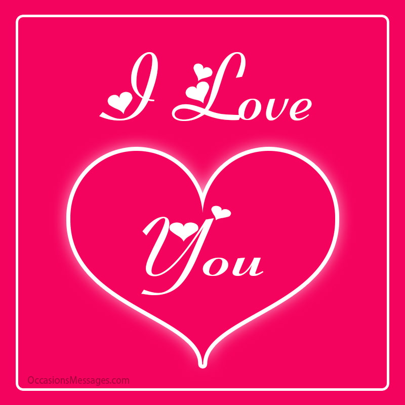 I love you with sweet heart.