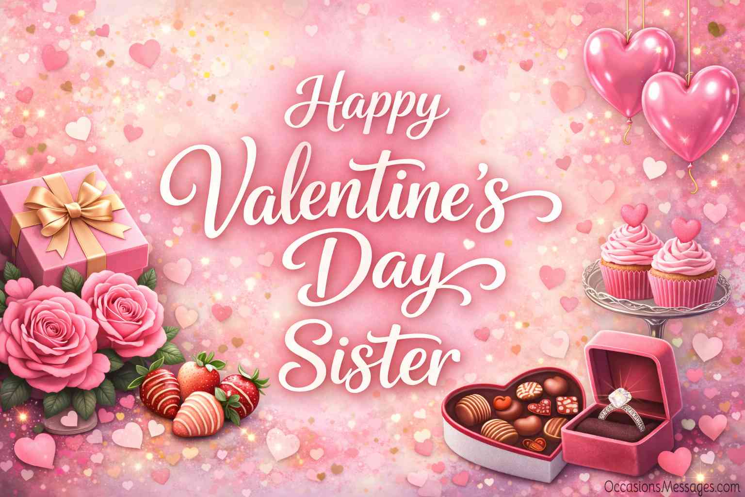 Sweet Valentine’s Day Card Messages for Sister