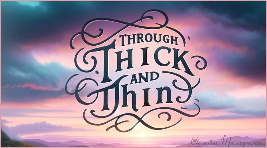 Through Thick And Thin Quotes