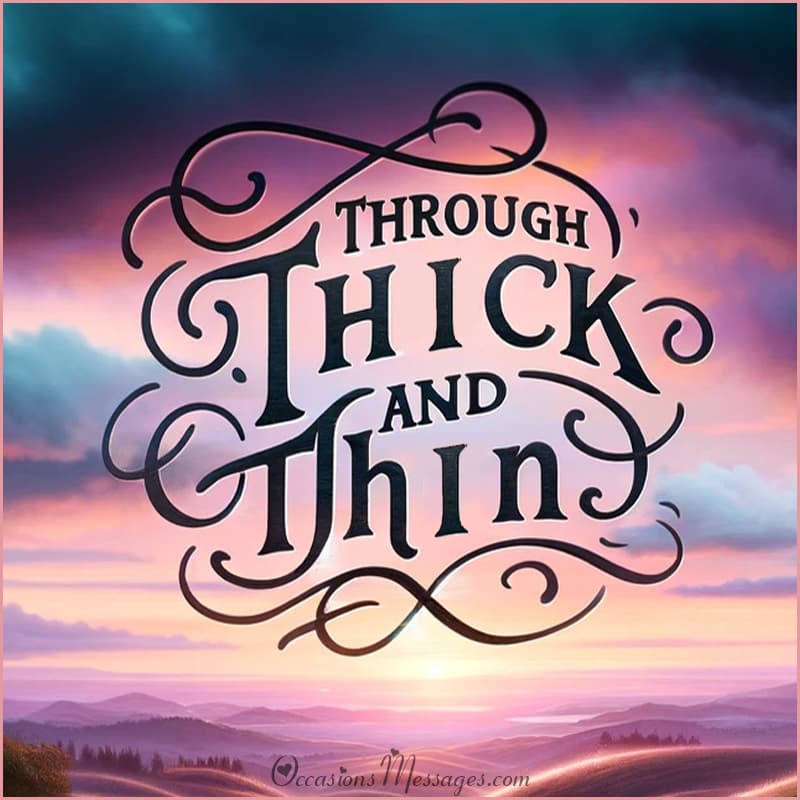Best Through Thick And Thin Quotes