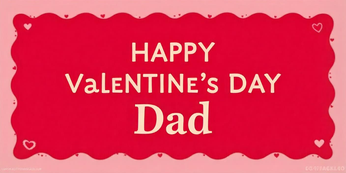 Amazing Happy Valentine’s Day card for dad.