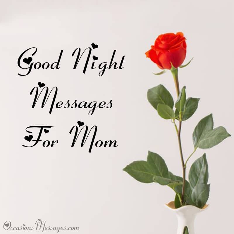 Good Night Messages for Mom