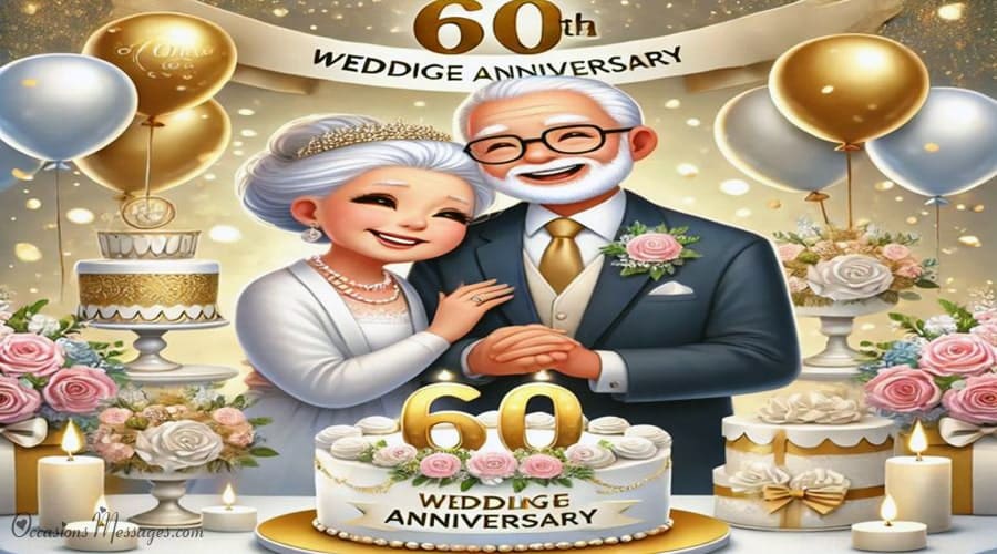 60th Wedding Anniversary Messages for Parents