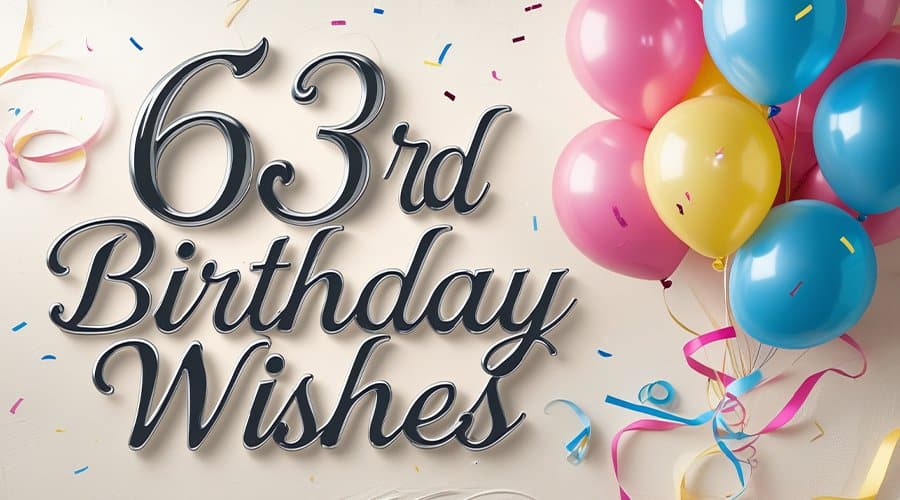63rd Birthday Wishes, Messages and Quotes