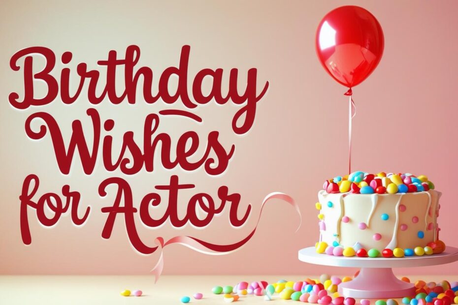 Sweet Birthday Wishes for Actor