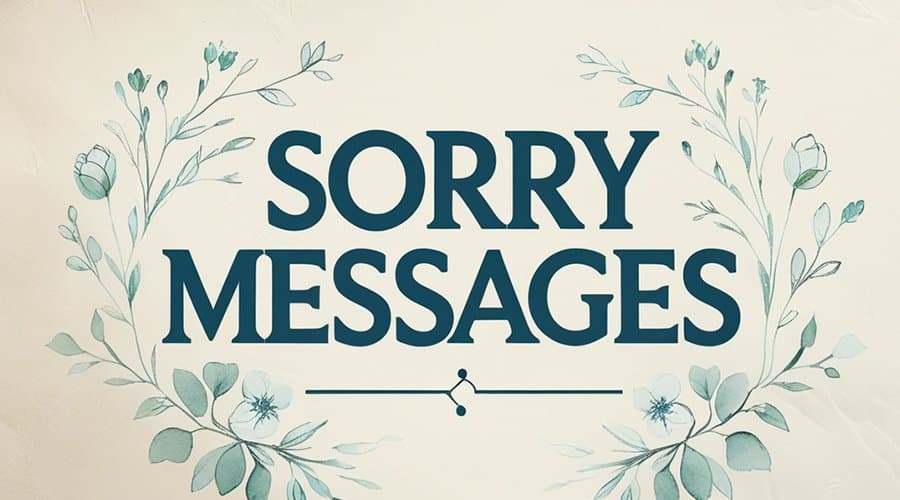 Sorry Messages, Wishes and Quotes