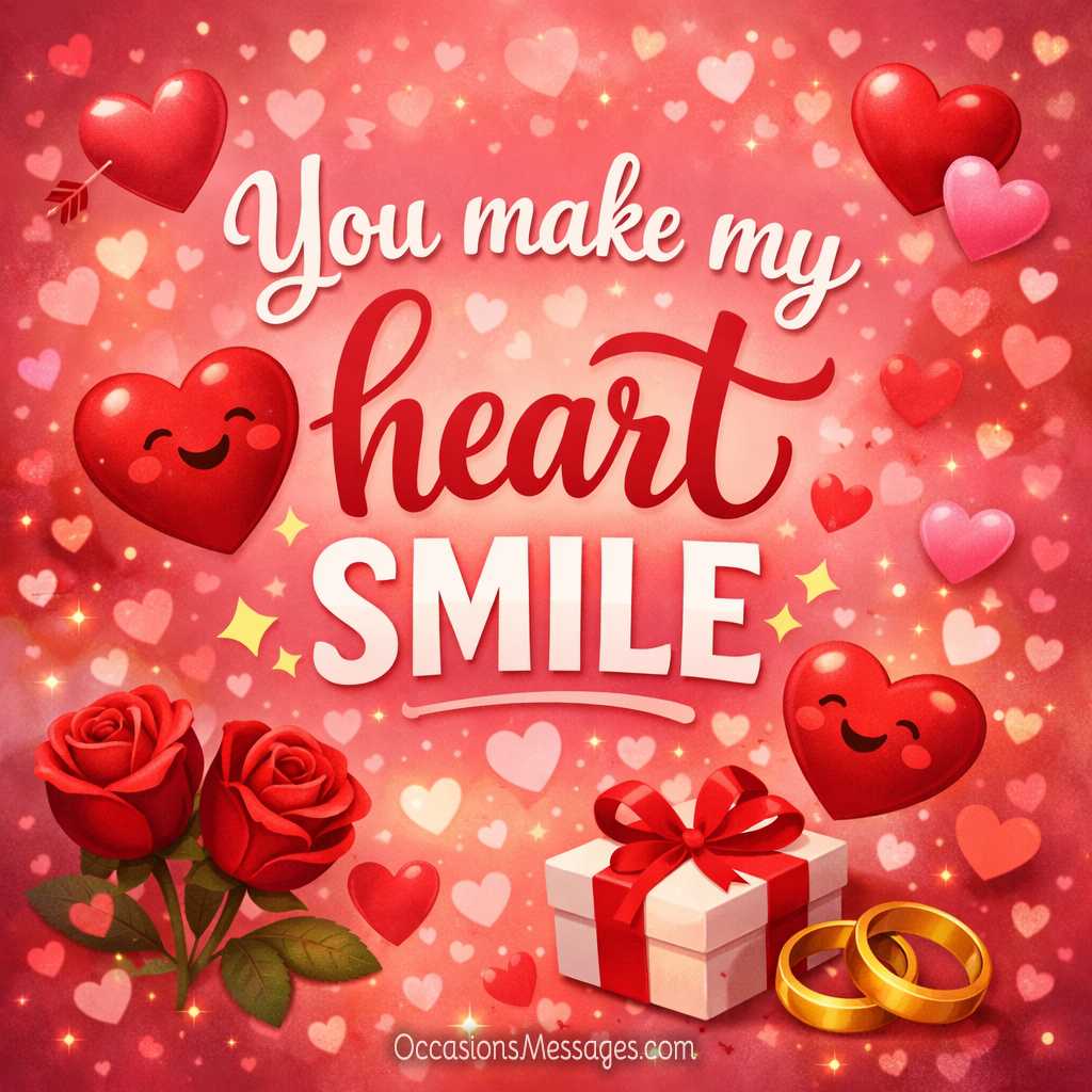 You make my heart smile.