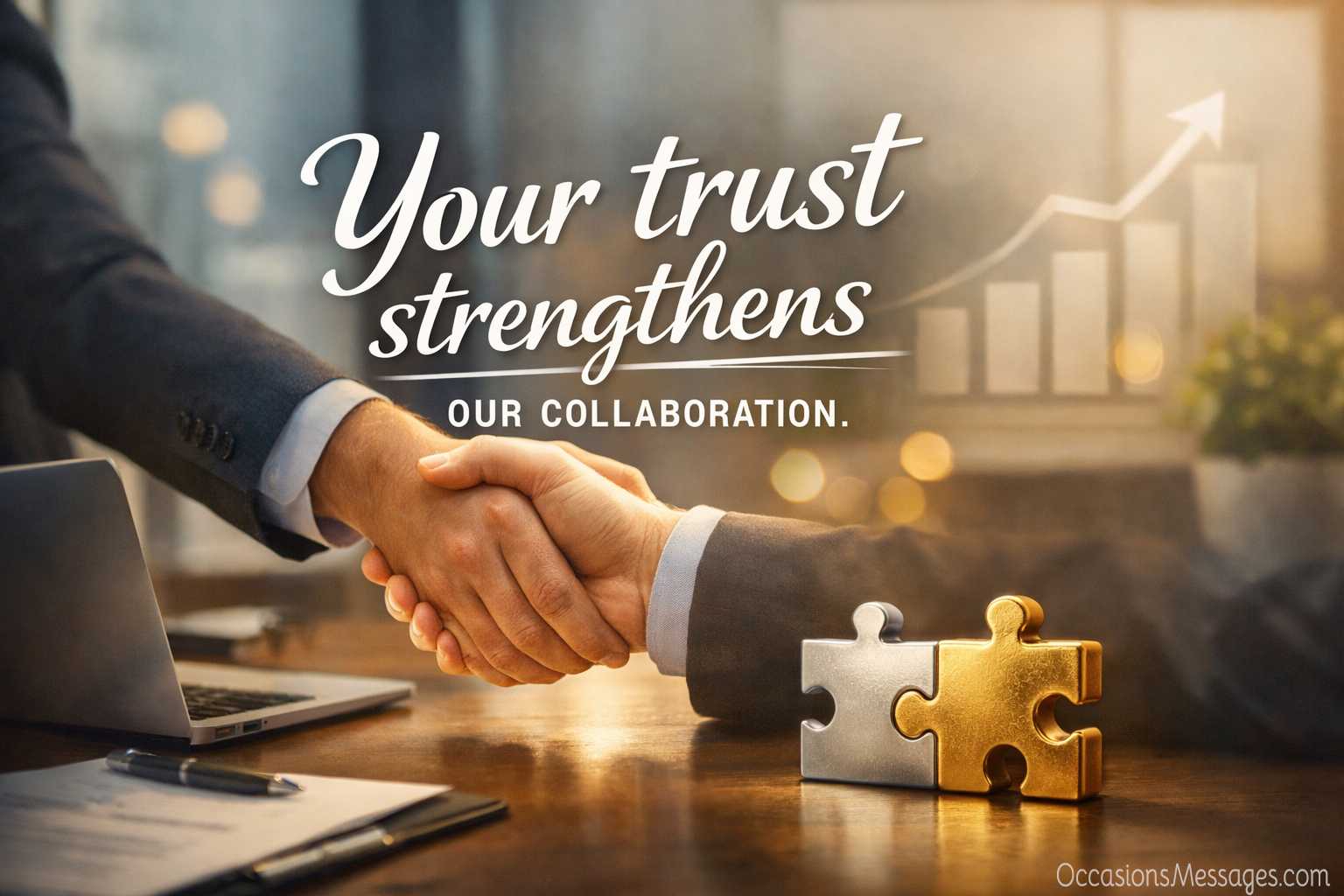 Your trust strengthens our collaboration.