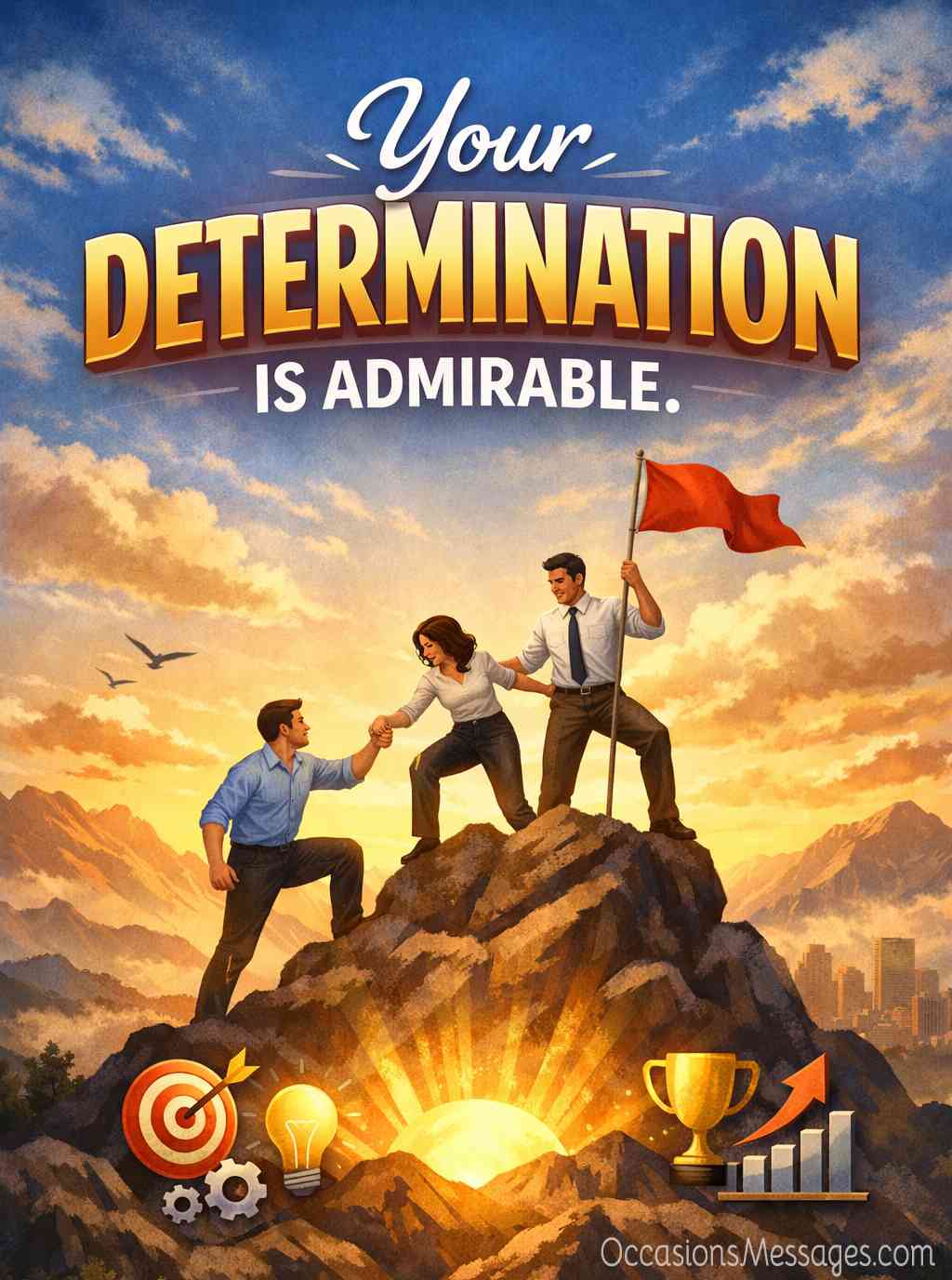 Your determination is admirable.