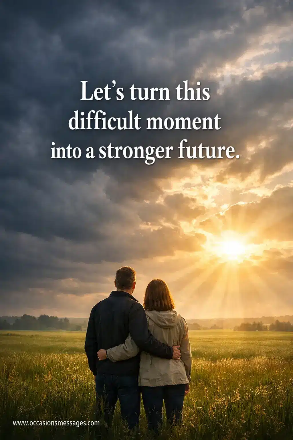 Let's turn this difficult moment into a stronger future.