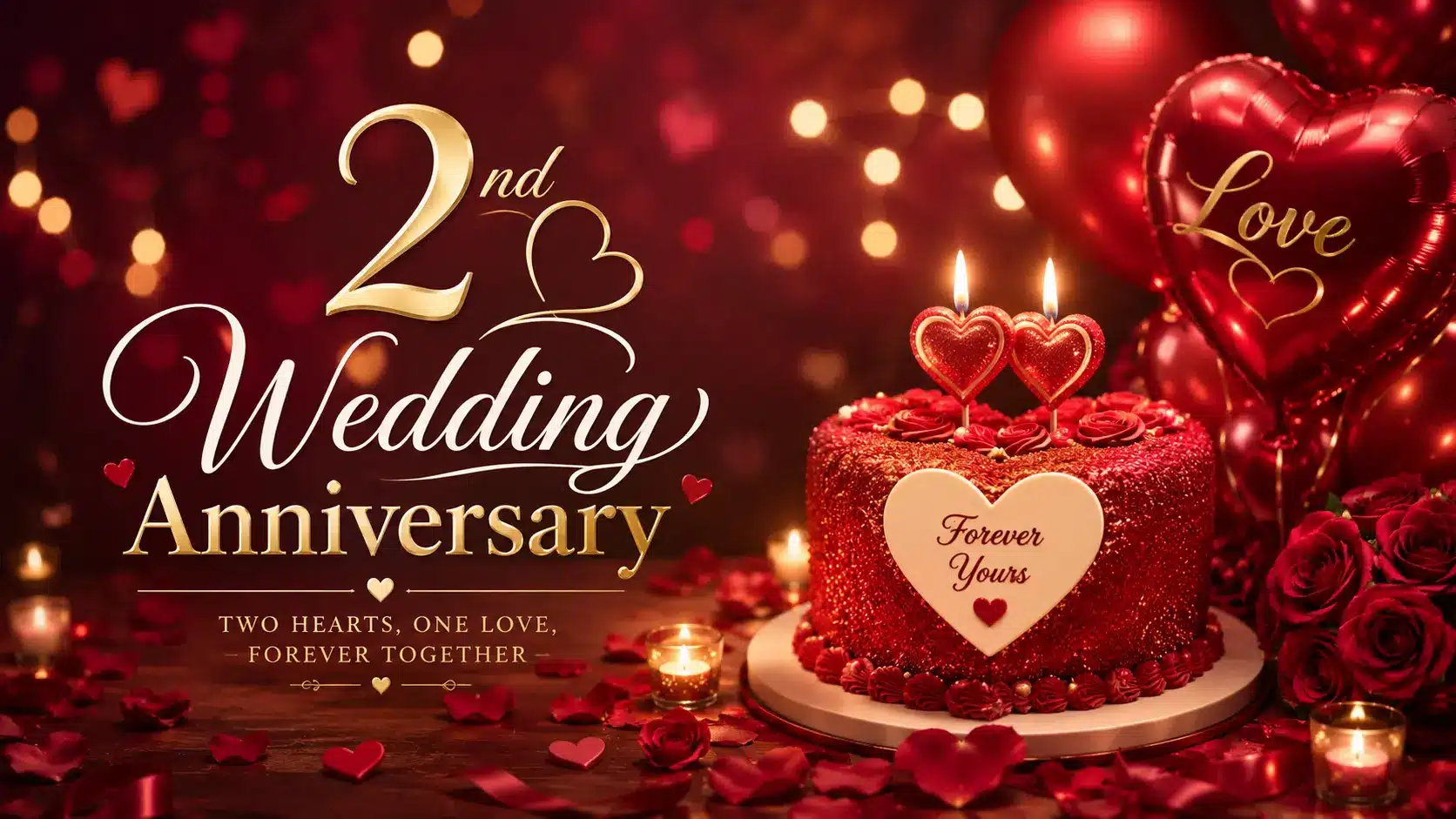 2nd wedding anniversary wishes for husband
