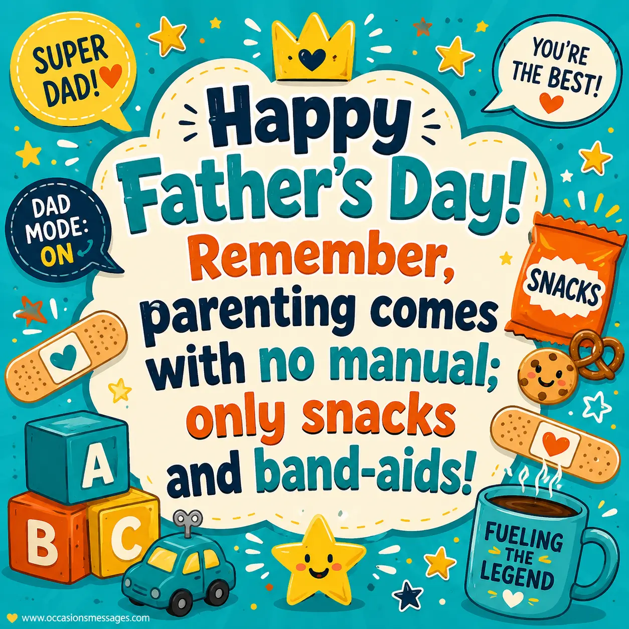 Elegant Father's Day tribute artwork honoring an amazing son and father with warm decorative accents and family celebration symbolism.