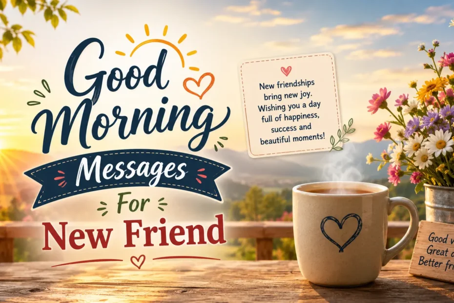 Good Morning Messages for New Friend