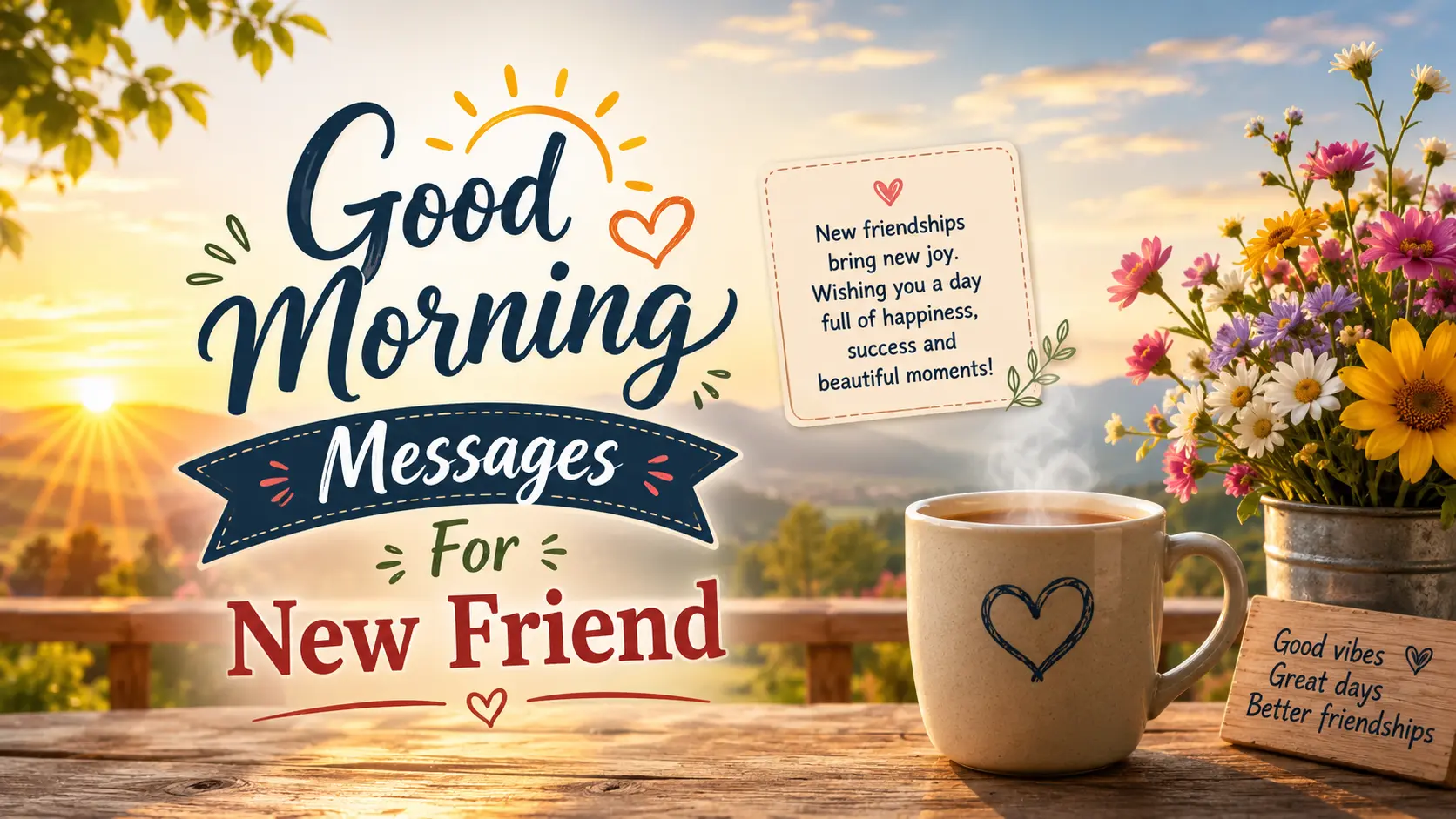 Good Morning Messages for New Friend