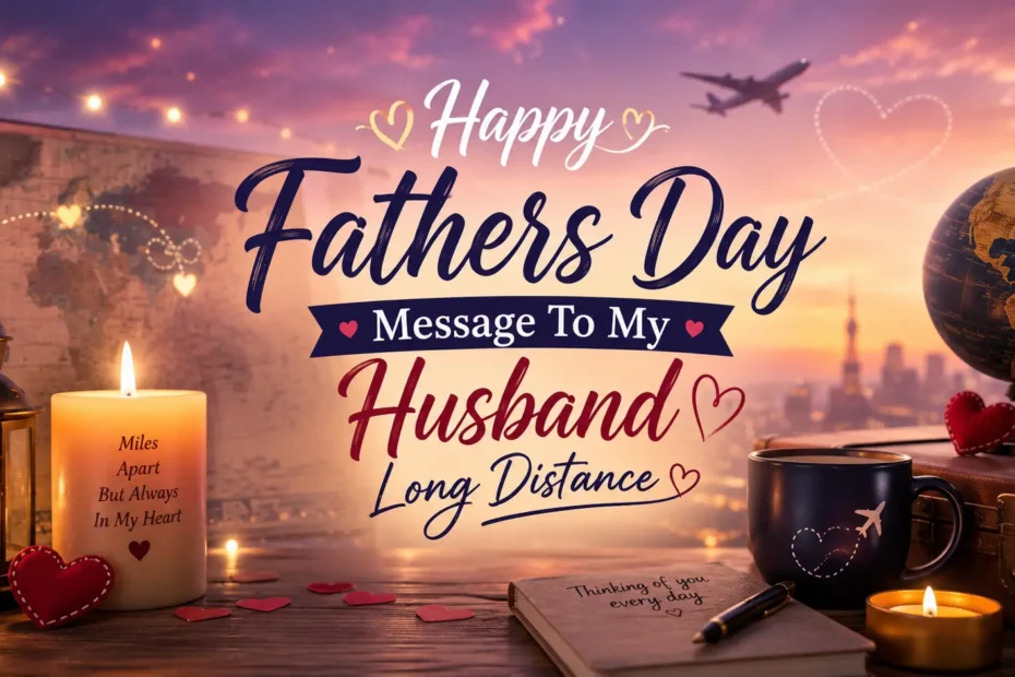 Happy fathers day message to my husband long distance