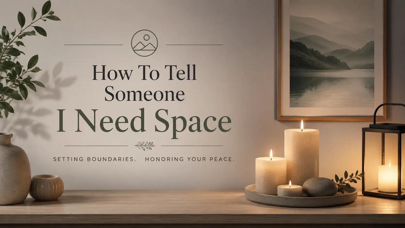 How To Tell Someone I Need Space