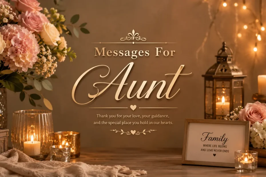 Messages for Aunt