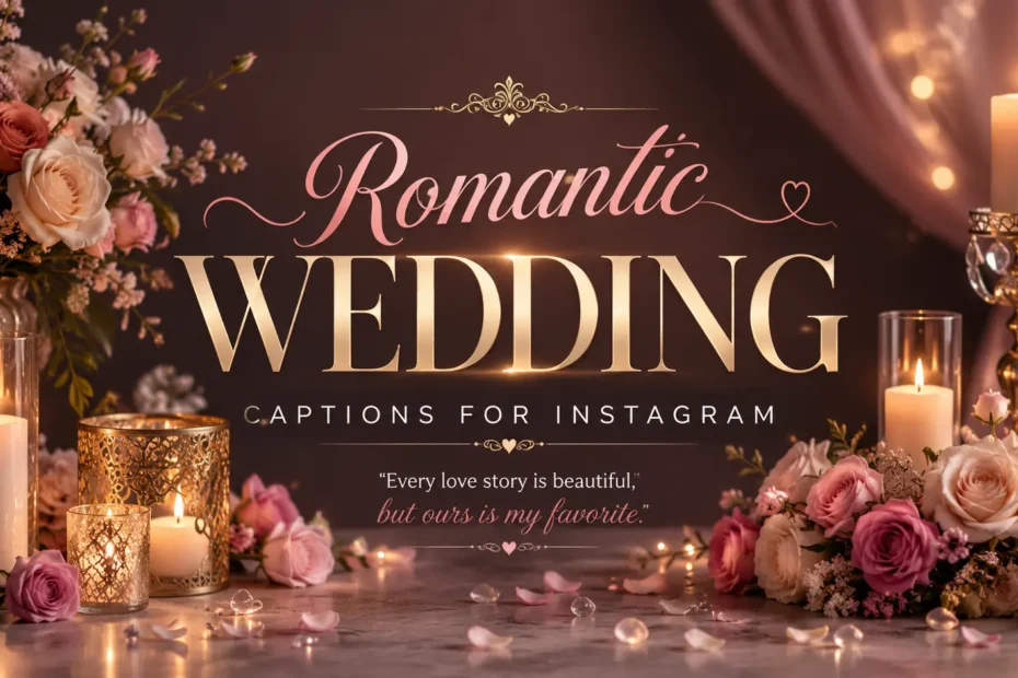 Romantic Wedding Captions For Instagram